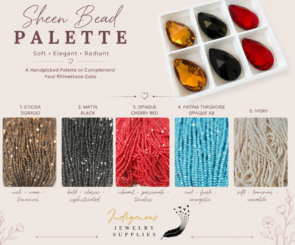 Ash & Flame Sheen Bead Charlotte Bead Set (50 grams)