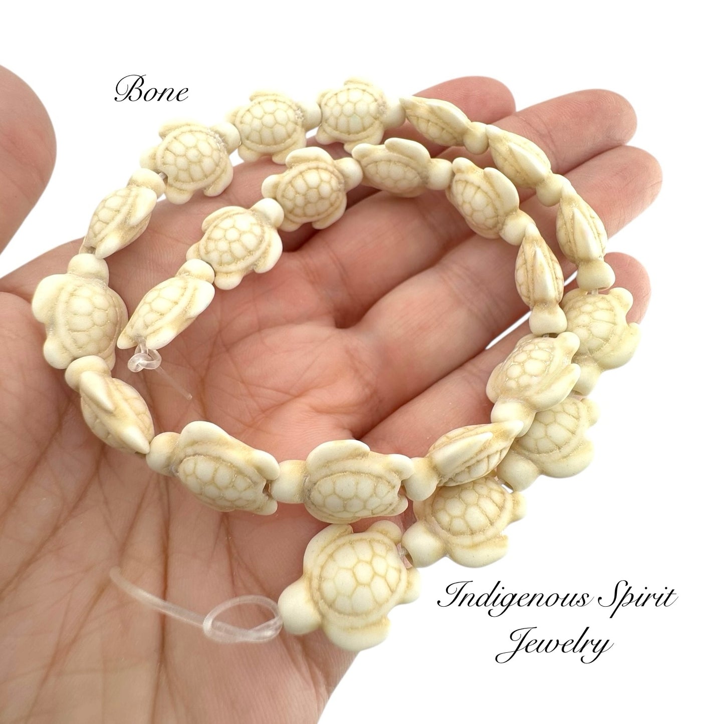 Synthetic Turquoise Turtle Beads (15mm x 12mm)