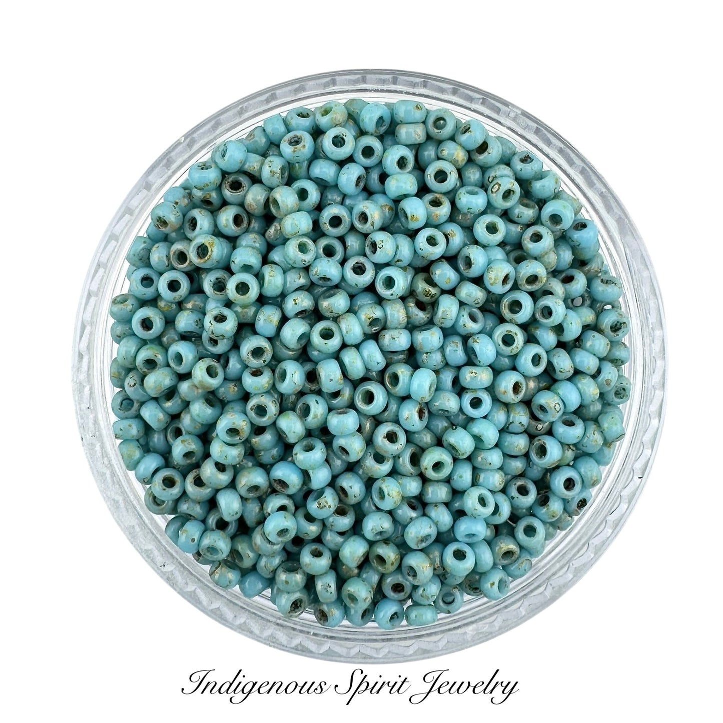 Seafoam Green Matte Picasso 11/0 - Miyuki Round