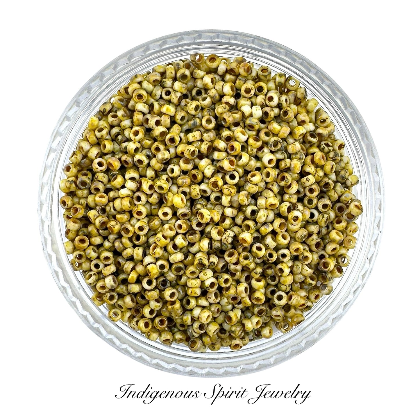 15/0 Opaque Yellow Picasso - Miyuki Delica 8.2G!!!!!!!!