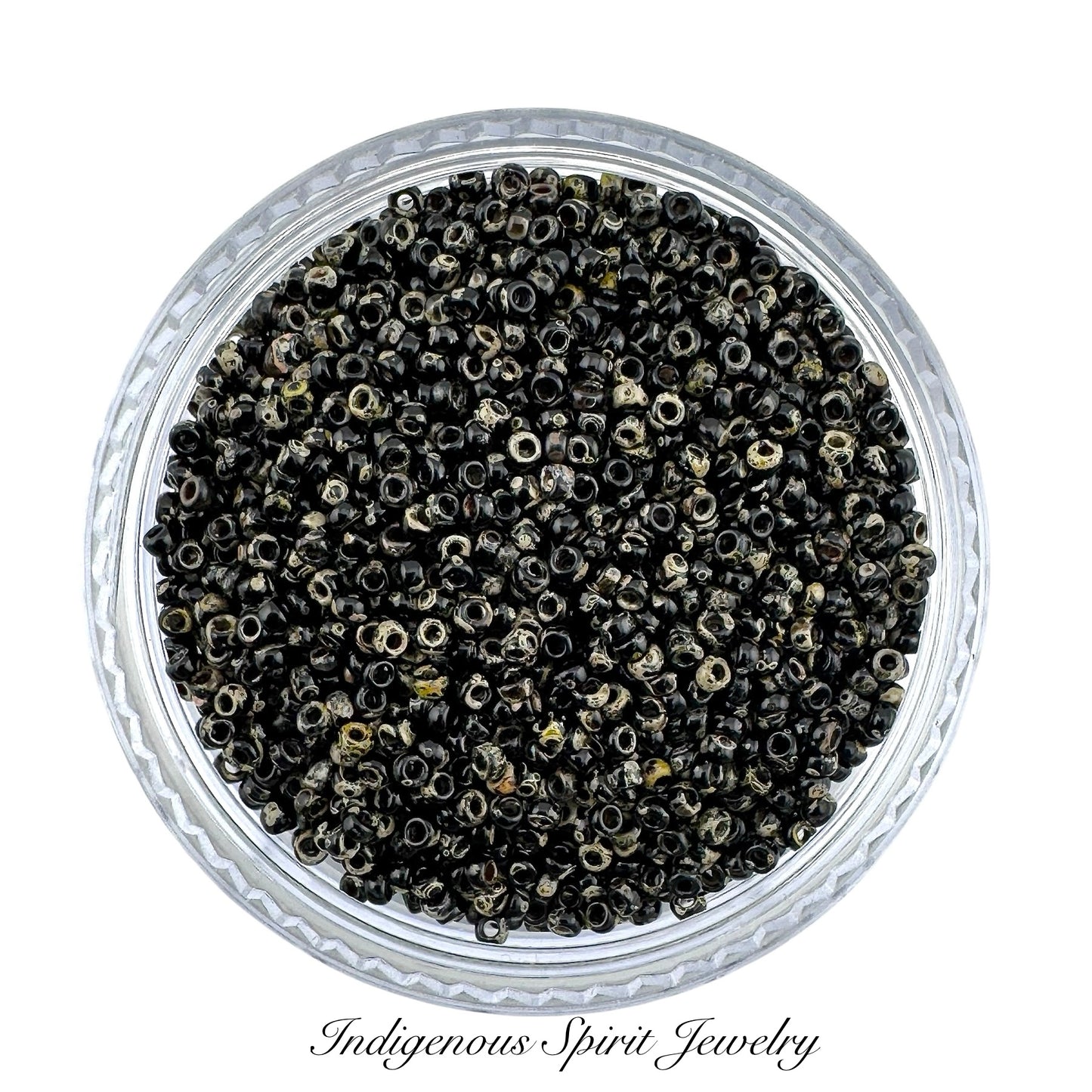 15/0 Smoky Black Matte Picasso - Miyuki Delica 8.2G!!!!!!!!