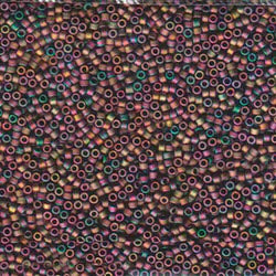 11/0 Matte Metallic Red-Green Gold Iris (DB1055) - Miyuki Delica 7.2G!!! COMING SOON