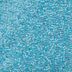 11/0 Lined Light Blue AB (DB058)- Miyuki Delica 7.2G!!! COMING SOON