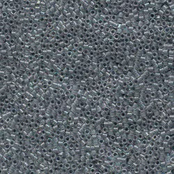 11/0 Lined Dark Gray AB (DB081) - Miyuki Delica 7.2G!!!