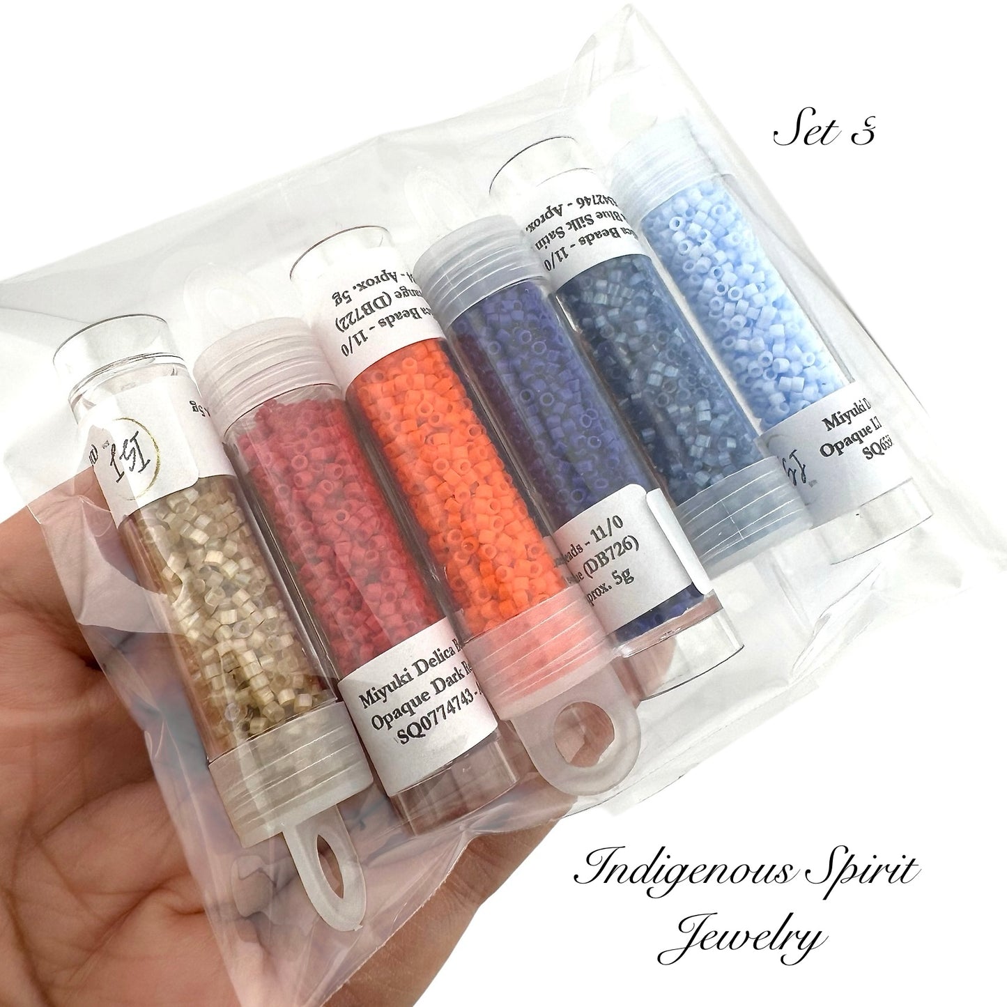 Miyuki Delica "Style" Bead Set - 6 tubes (SELL OFF) - Set 3