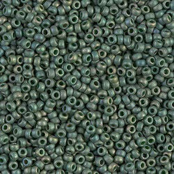 Matte Metallic Sage Green Luster 11/0 - Miyuki Round