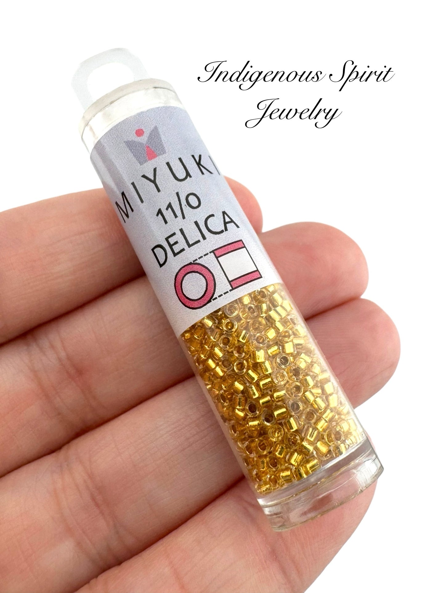 11/0 Lined Gold 24k (DB033) - Miyuki Delica 7.2G!!!