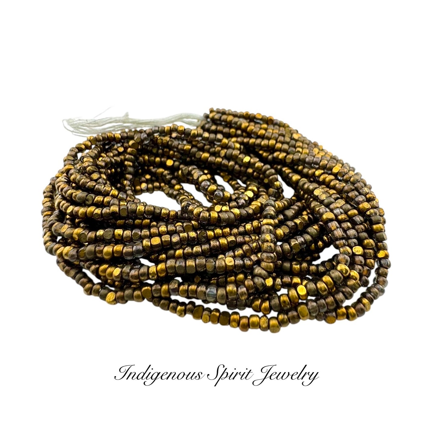 Cocoa Dorado - Sheen 2-Cut Charlotte Cut Beads