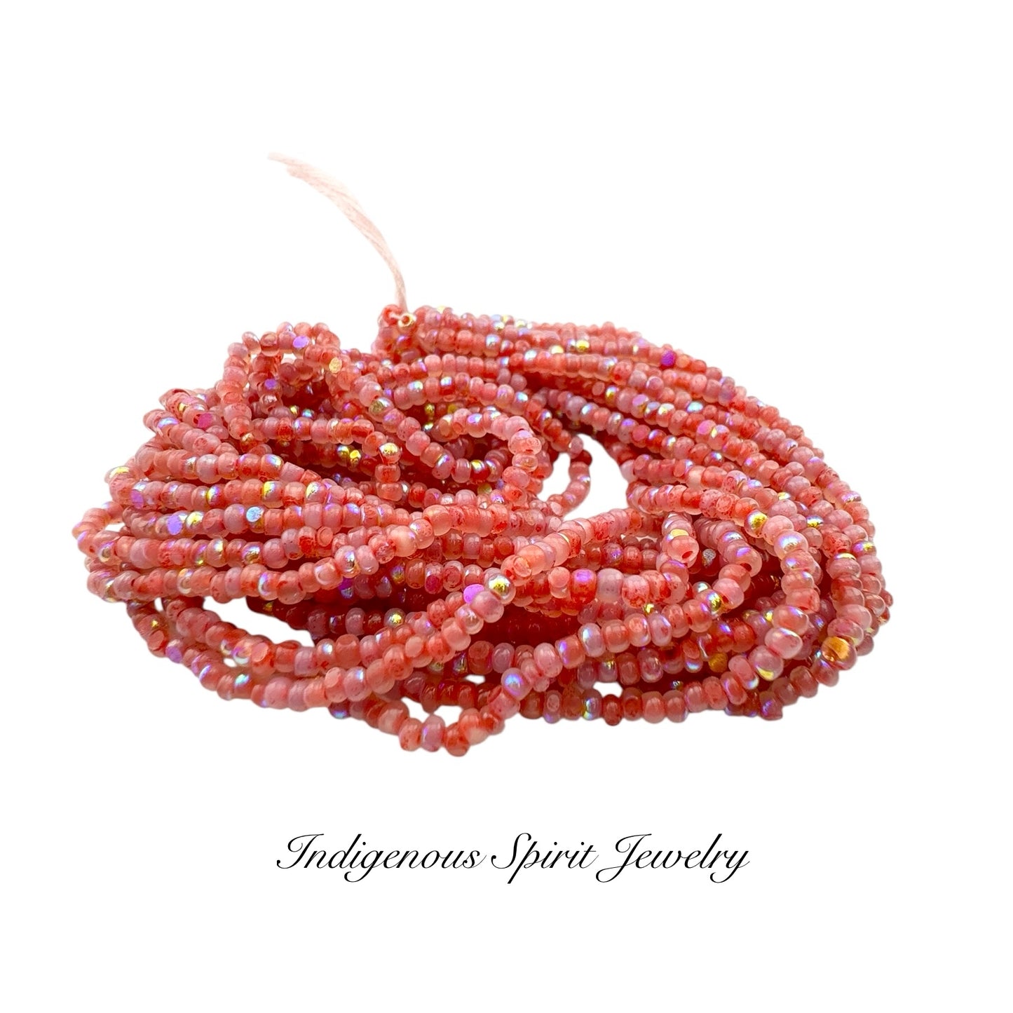 Patina Neon Red Opal AB - Sheen Charlotte Cut Beads (11/0)