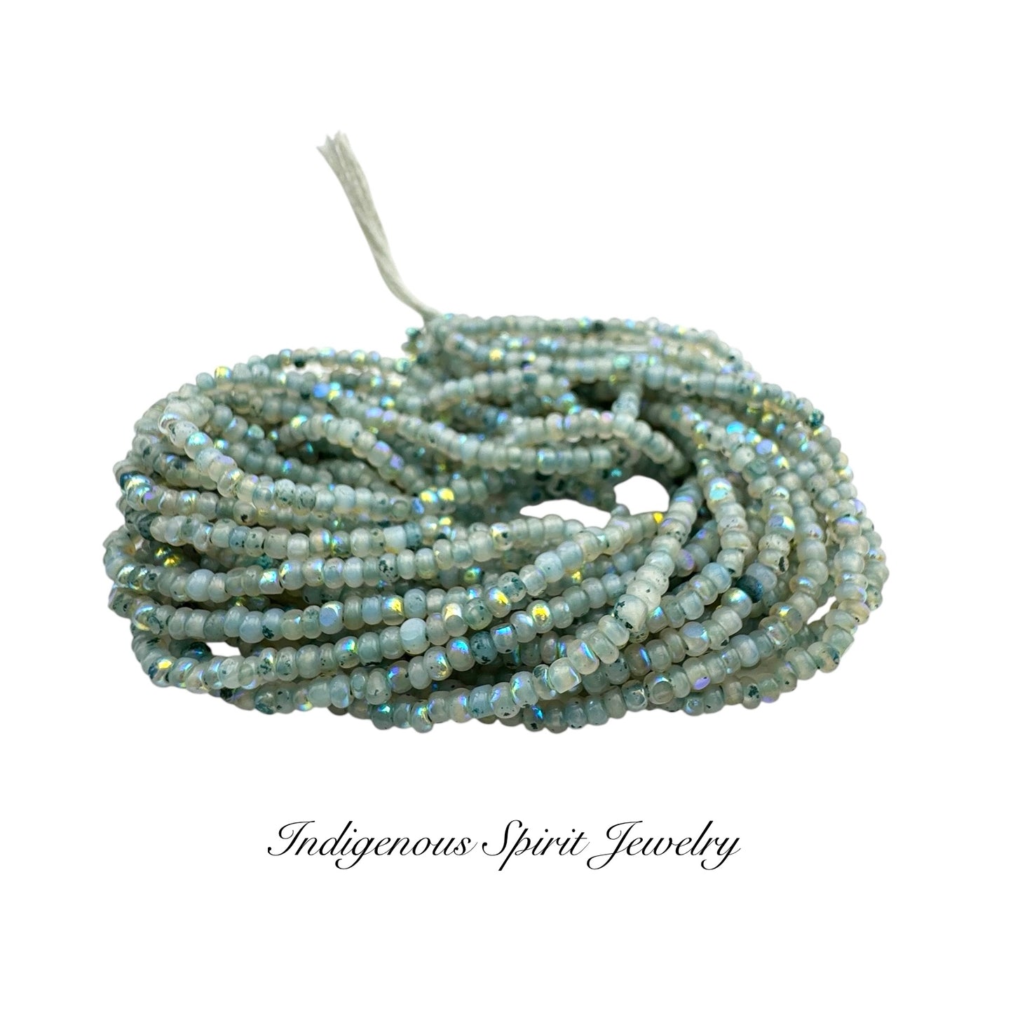 Patina Neon Opal Aqua AB - Sheen 2-Cut Charlotte Cut Beads (11/0)