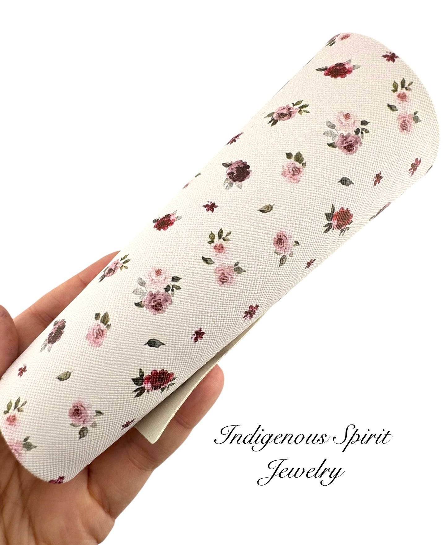 Roses Faux Leather Backing