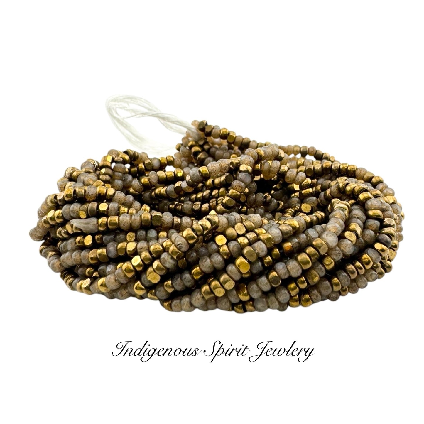 Greige Designer Mix Charlotte Cut Beads (11/0)