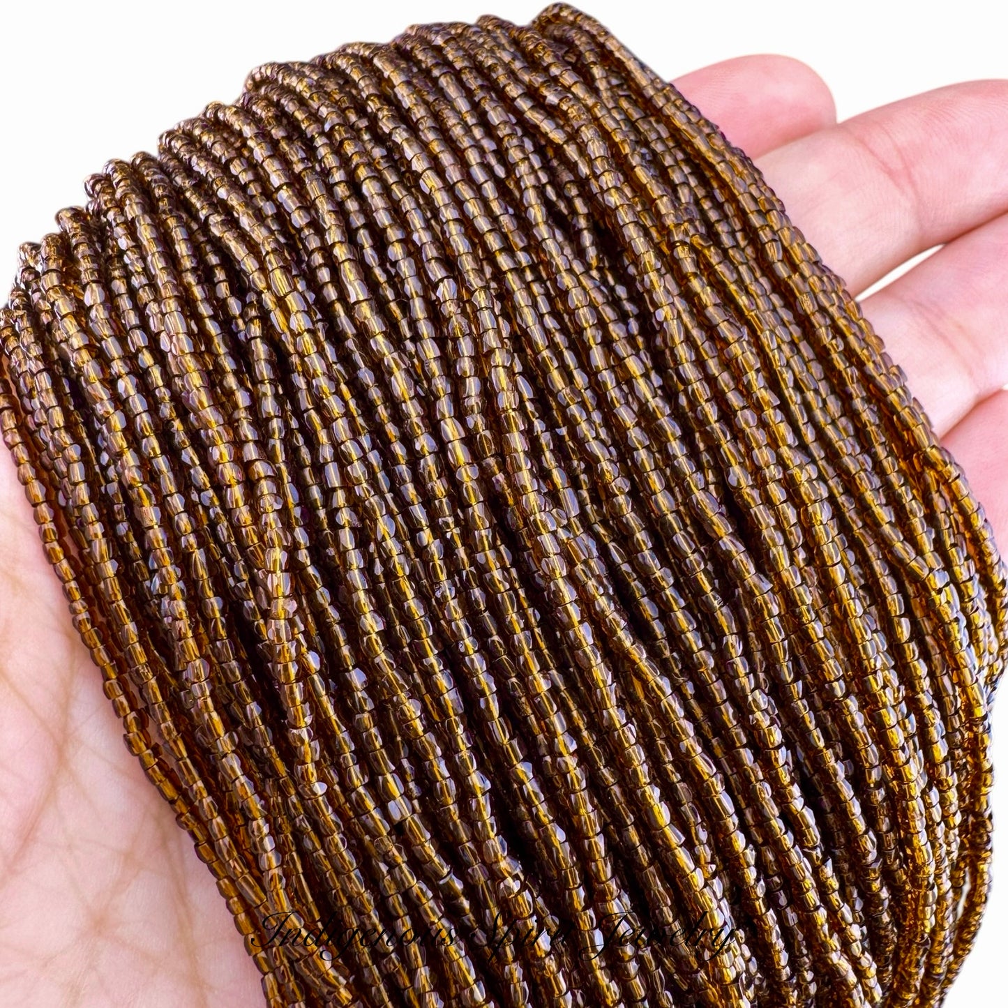 Smoke Topaz 3-cut Preciosa Czech Seed Beads (9/0)