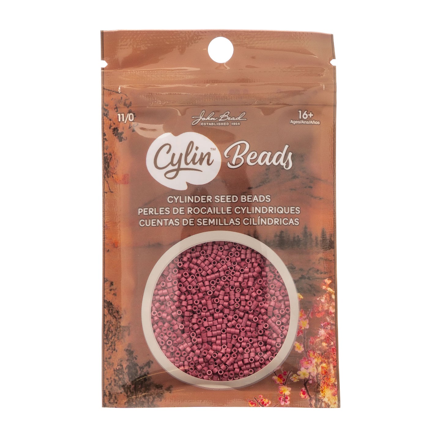 Opaque Victorian Rose Cylin Beads - 25g Bag COMING SOON