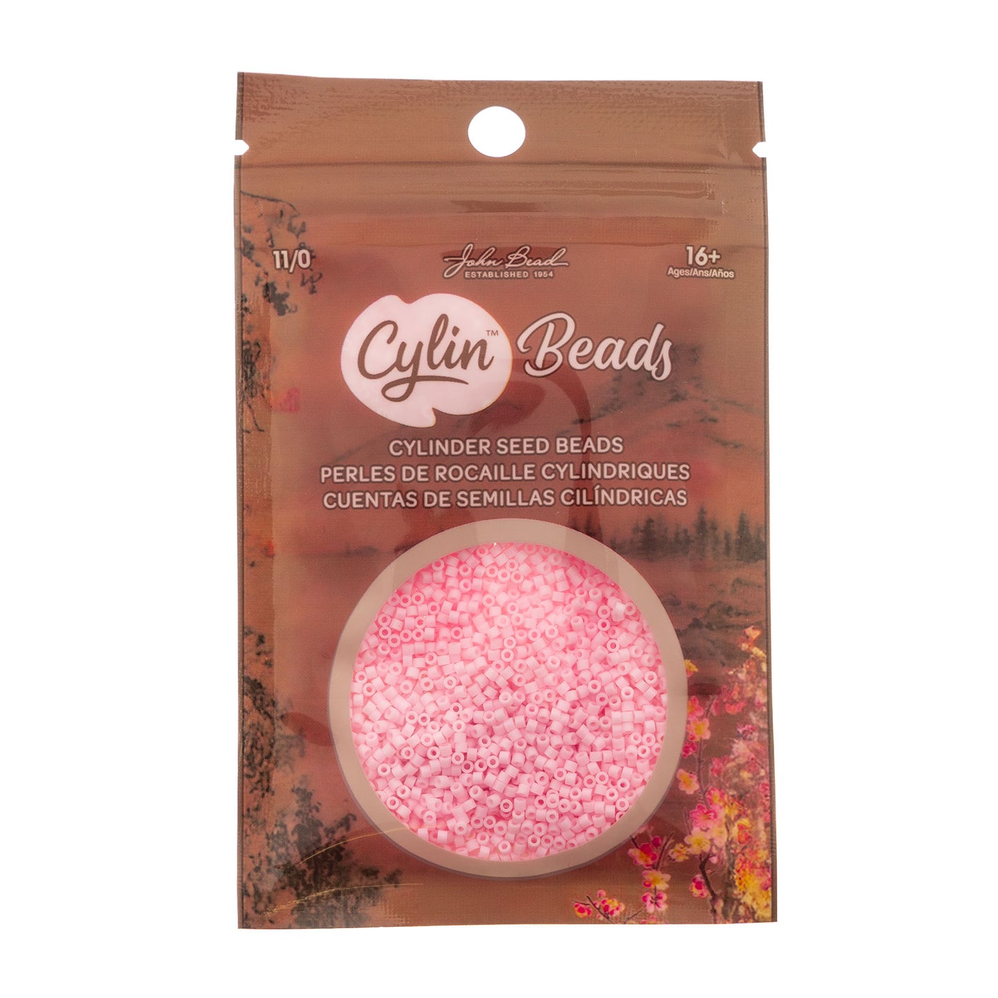 Matte Macaron Pink Blush Cylin Beads - 25g Bag COMING SOON
