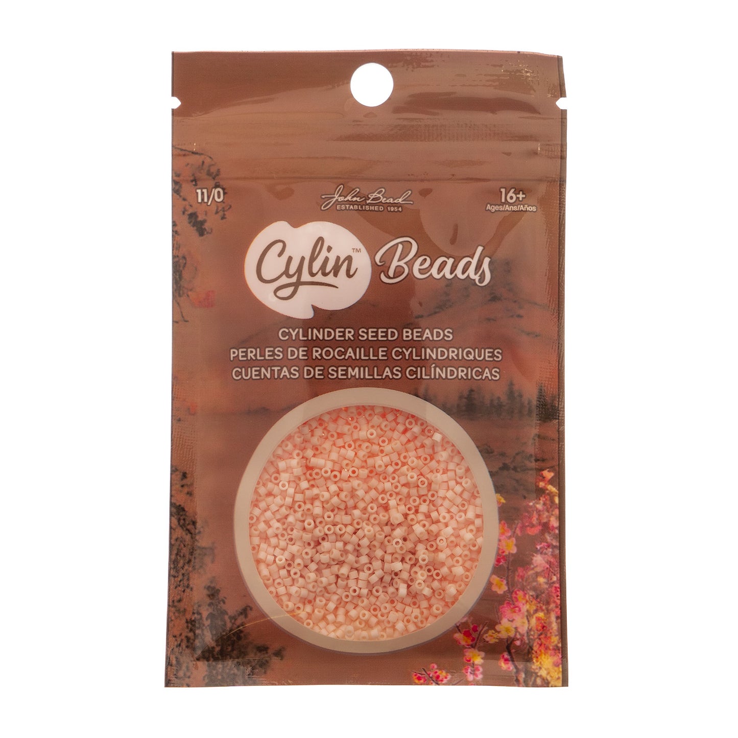 Matte Macaron Apricot Cylin Beads - 25g Bag COMING SOON