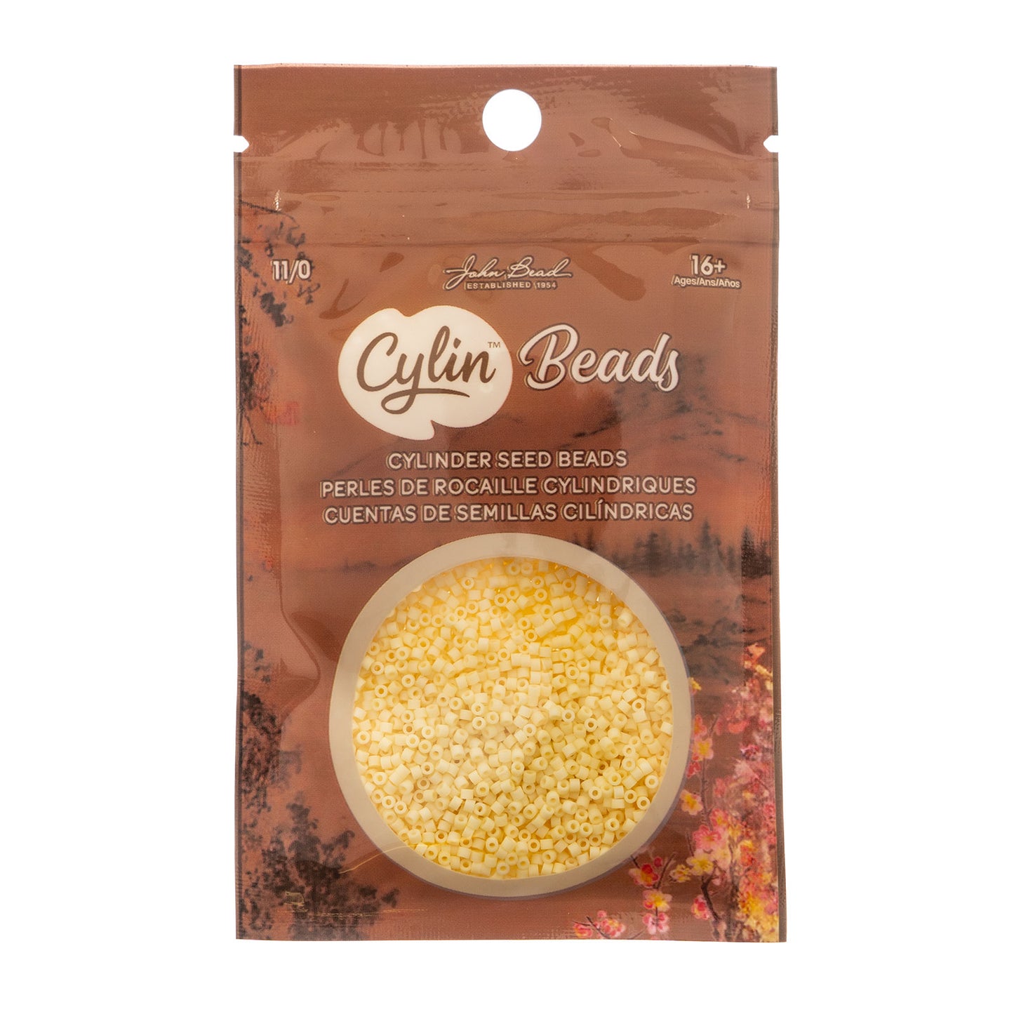 Matte Macaron Butter Cream Cylin Beads - 25g Bag