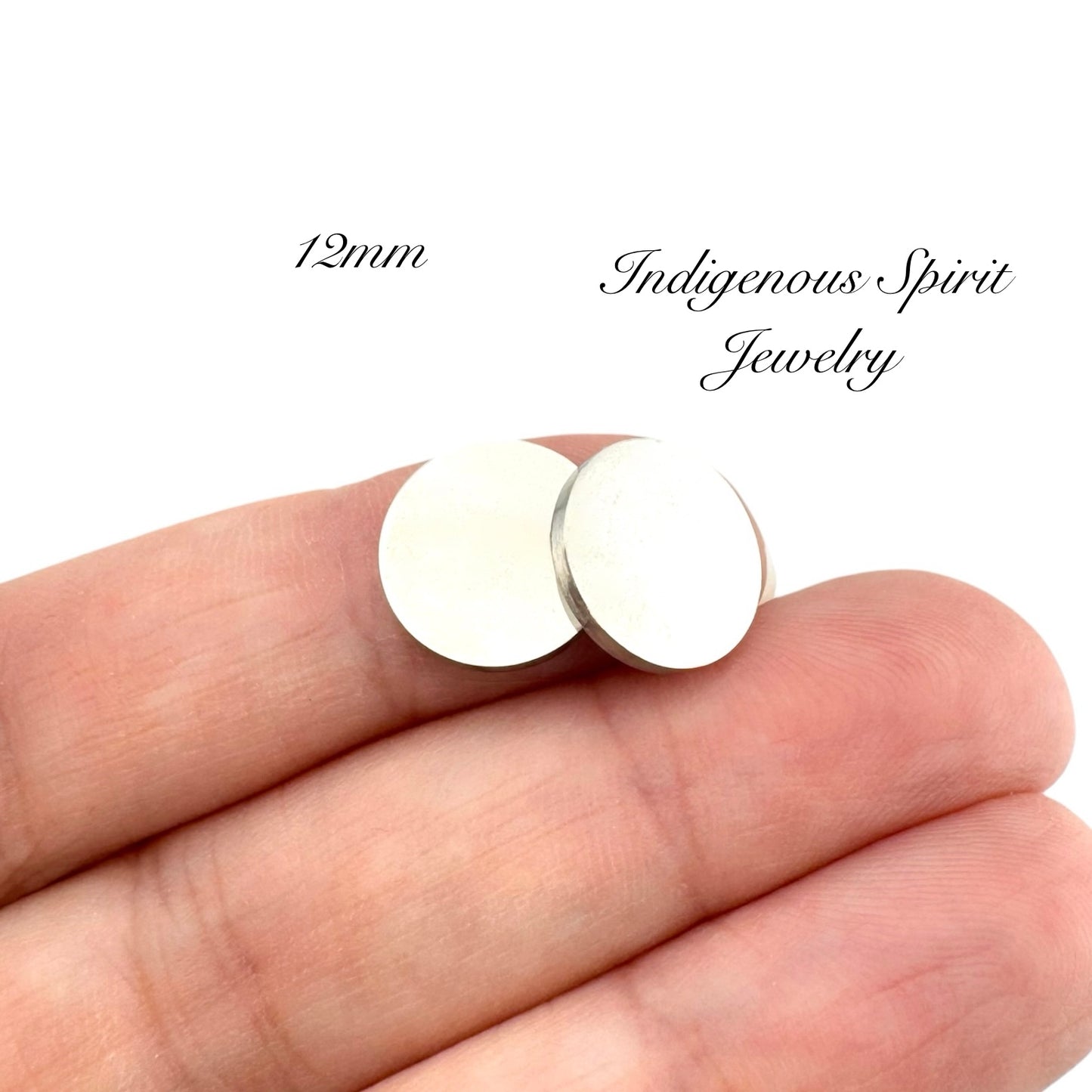 Stainless Steel Mirror Disc Cabochons