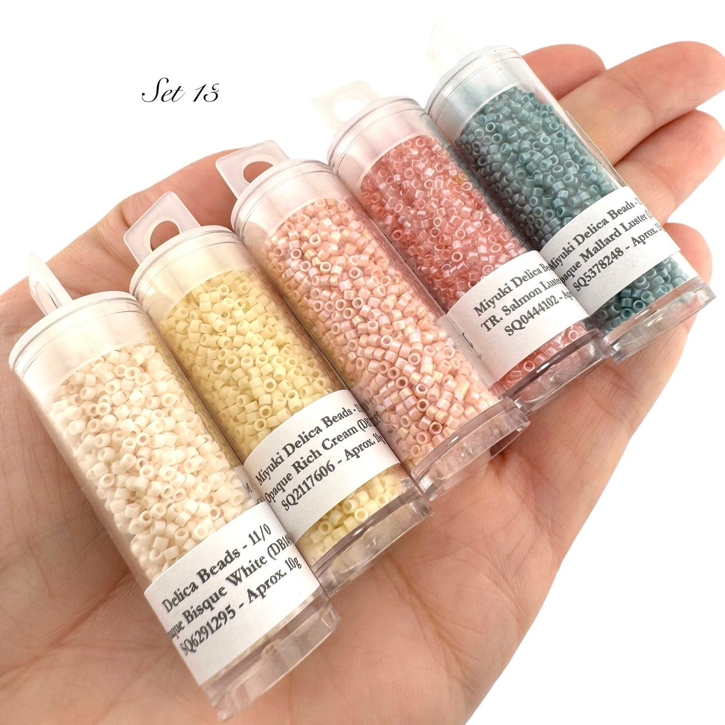 50g!! Miyuki Delica Style Bead Set (SELL OFF) - Set 13