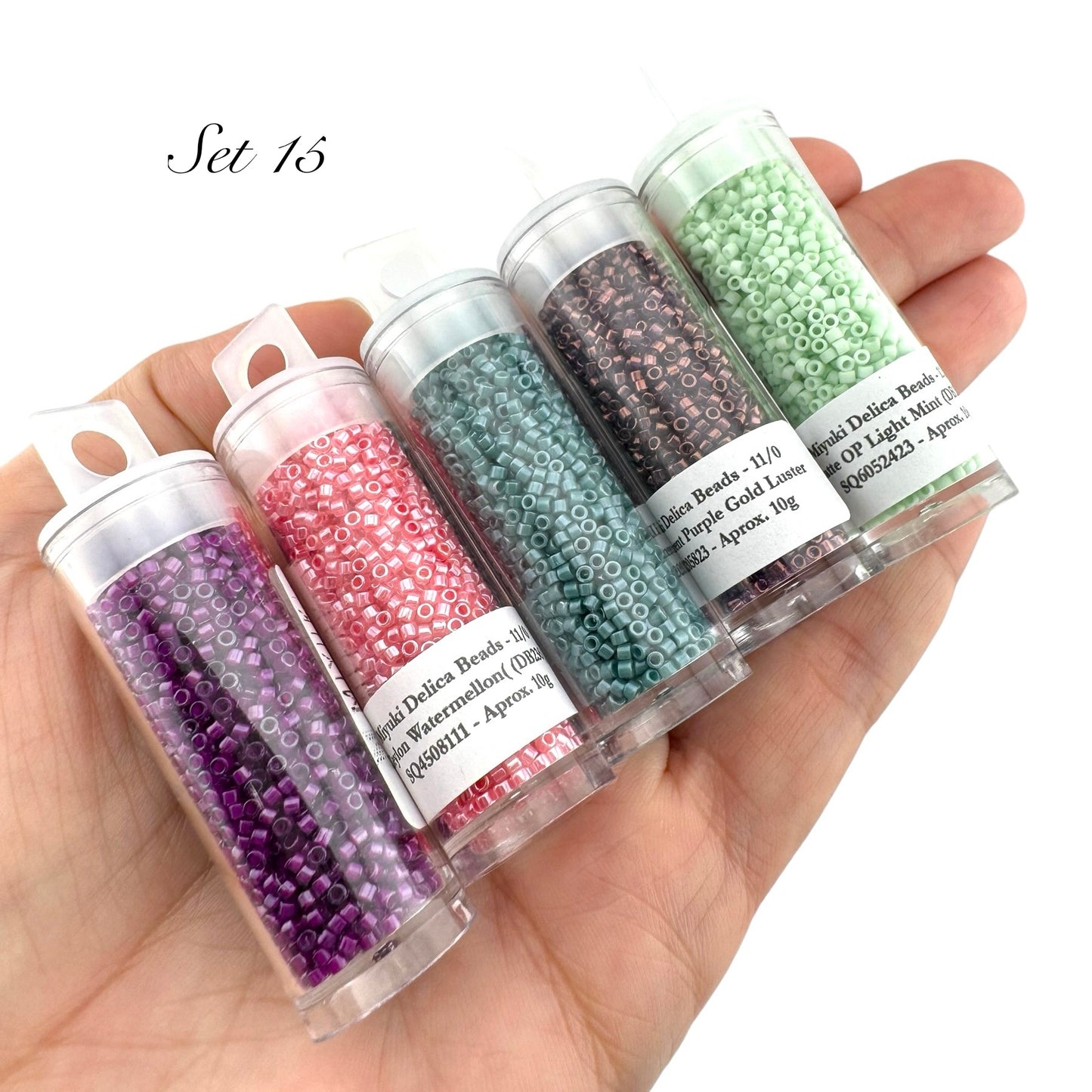 50g!! Miyuki Delica Style Bead Set (SELL OFF) - Set 15