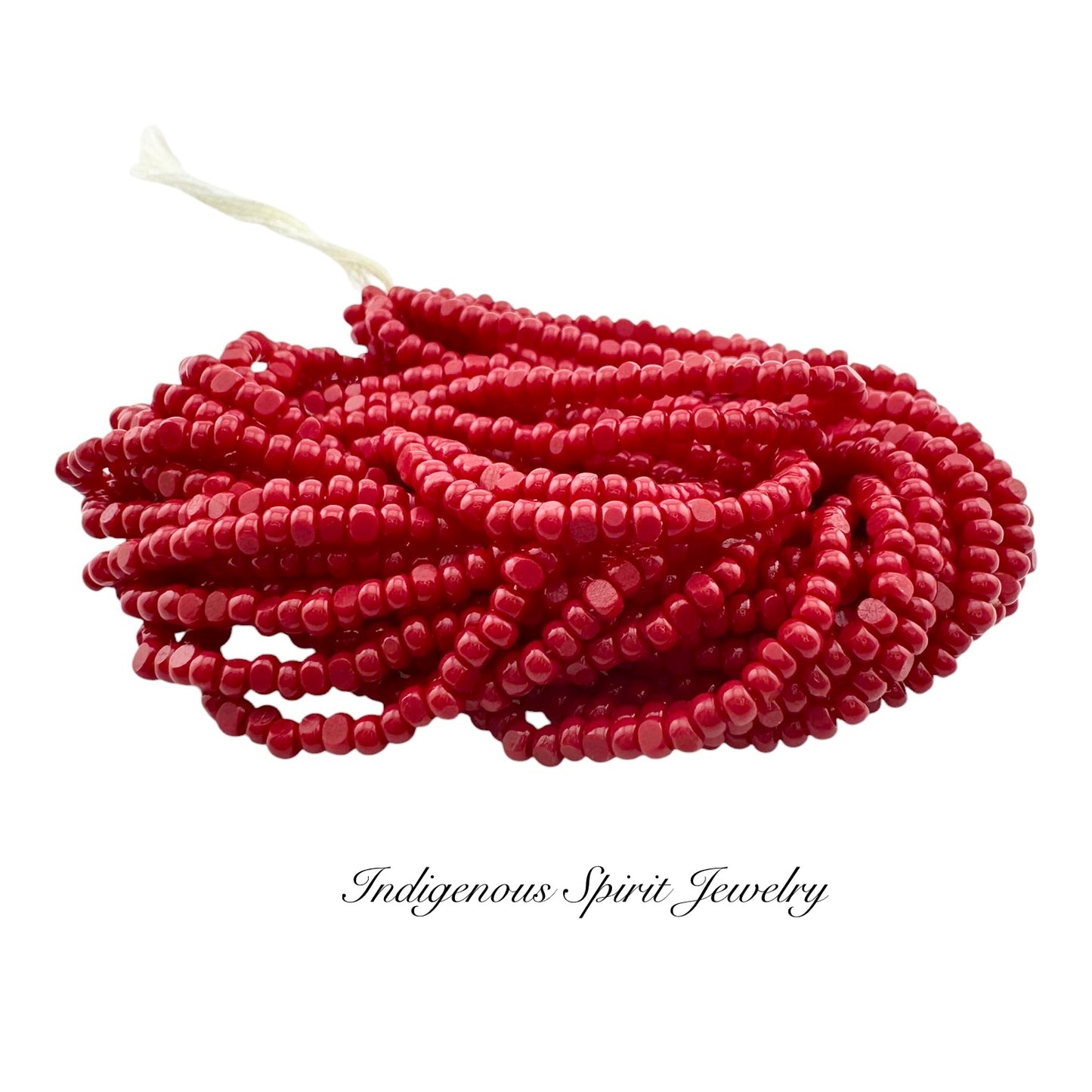 Opaque Cherry Red - Sheen 2 Cut Charlotte Cut Beads