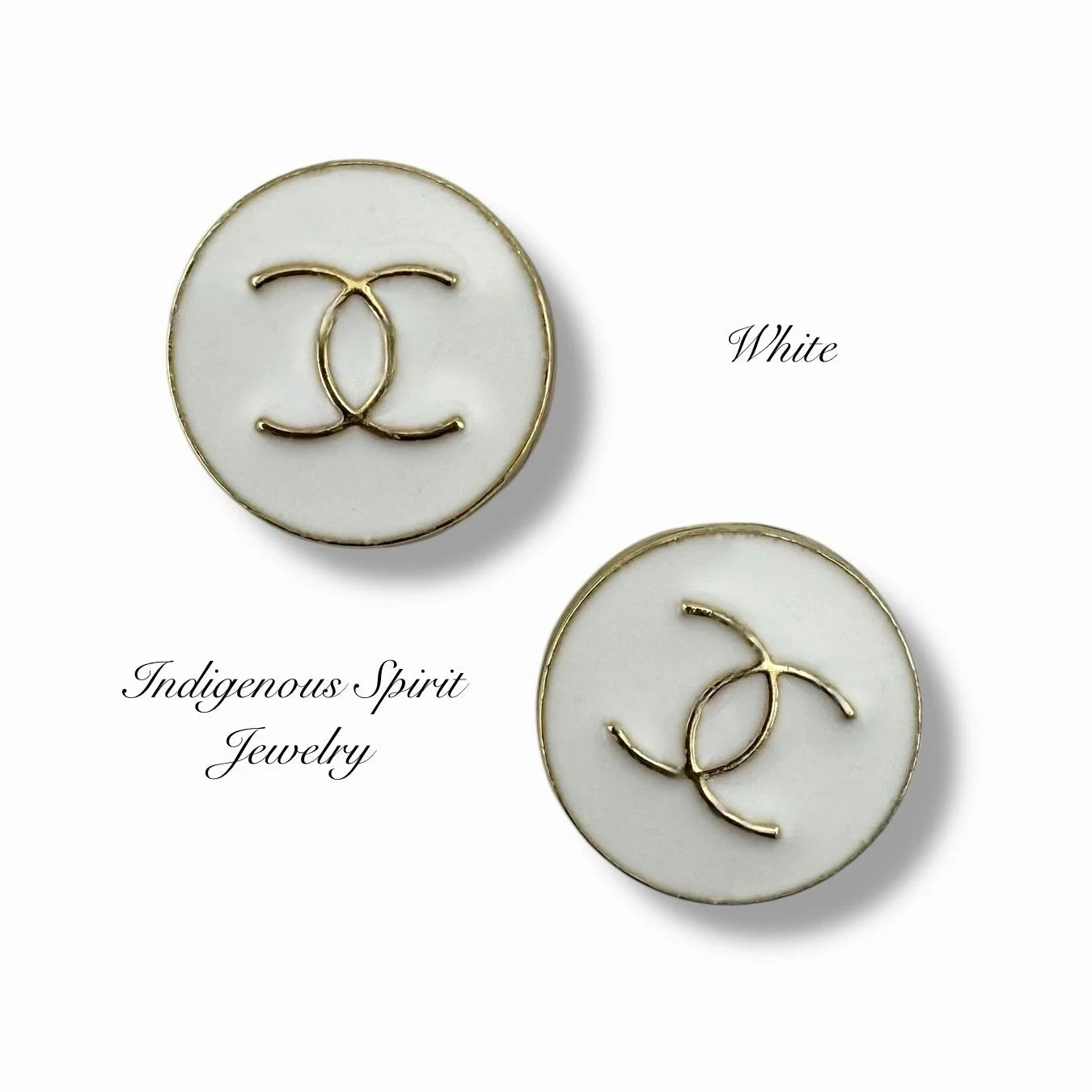 Circle Letter Metal Cabochons Style 2