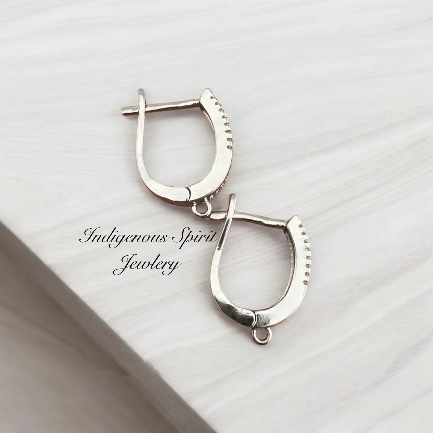 Horseshoe style Multi Coloured 18k Gold Plated, Cubic Zircon Findings