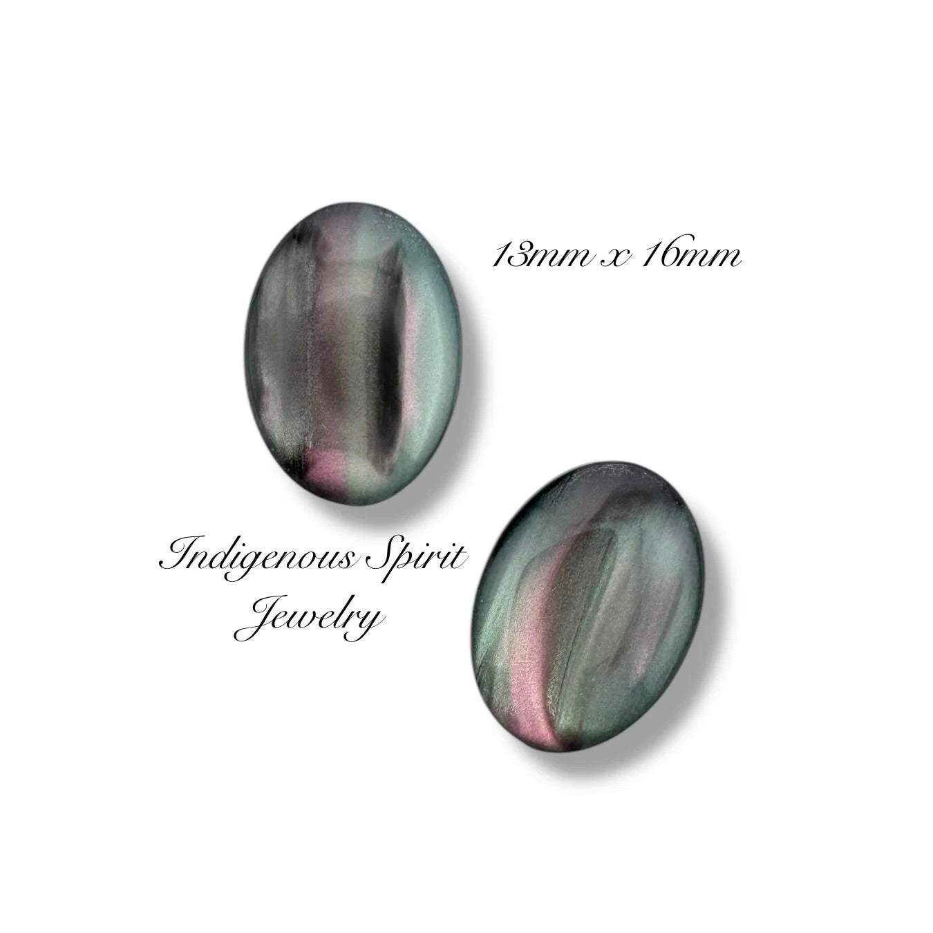 Black Imitation Shell, Resin Cabochons
