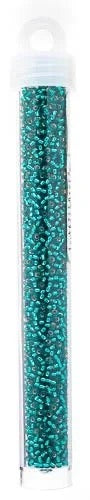 Miyuki Teal Caribbean Silver Lined