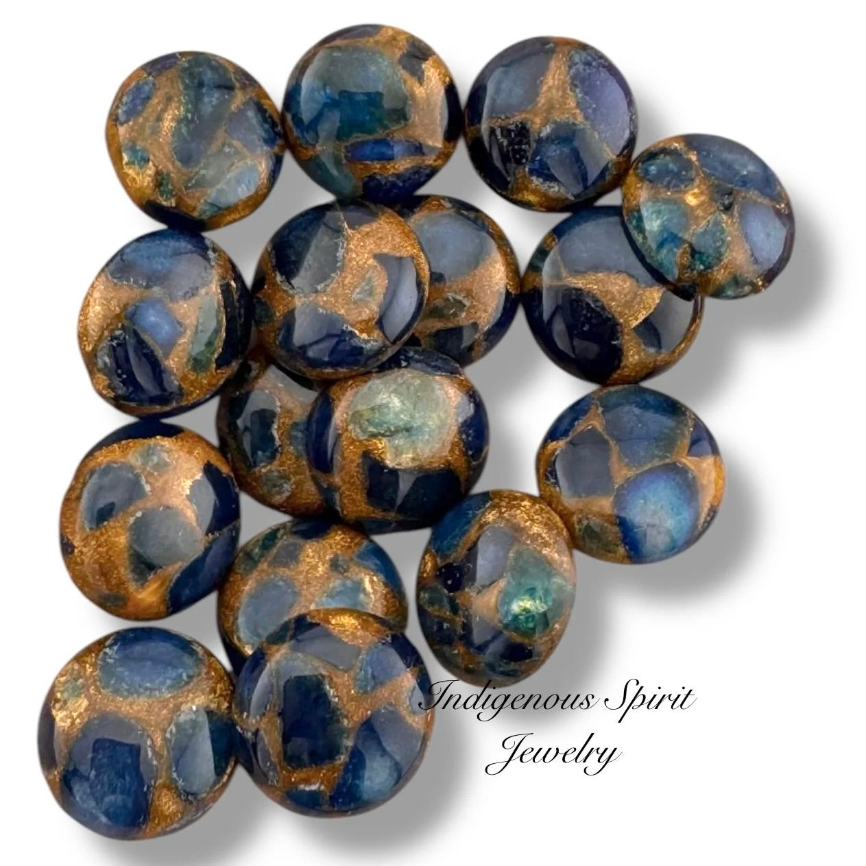 14mm Cloisonne Gemstone Cabochons