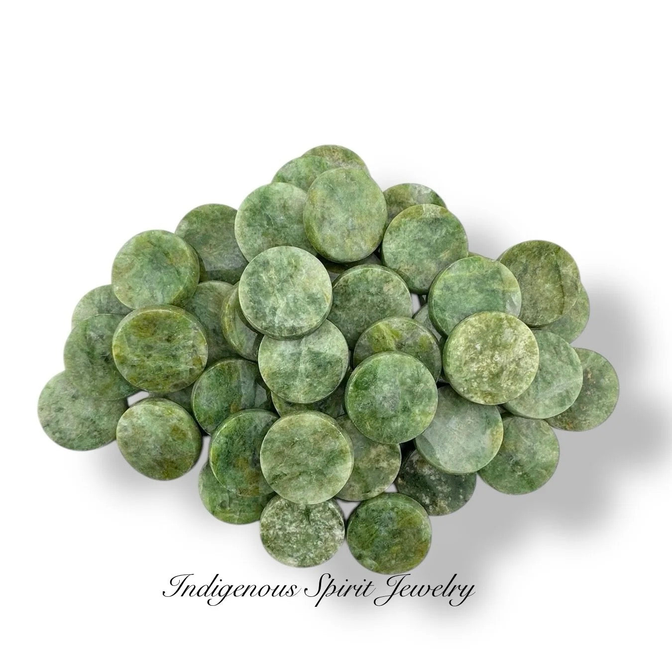 14mm Round Authentic Jade Cabochons