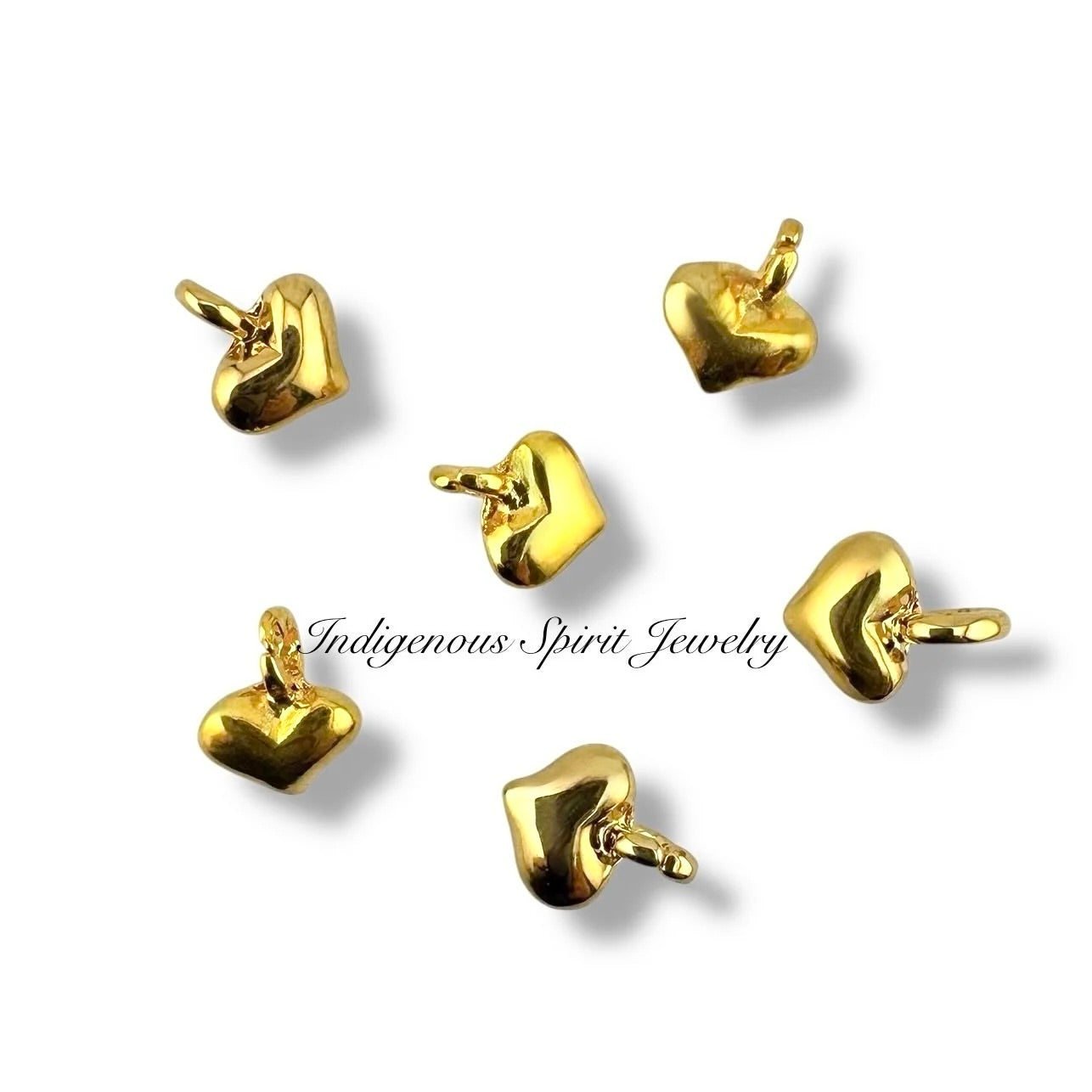 Limited Edition - 24k Gold Plated Heart Charms