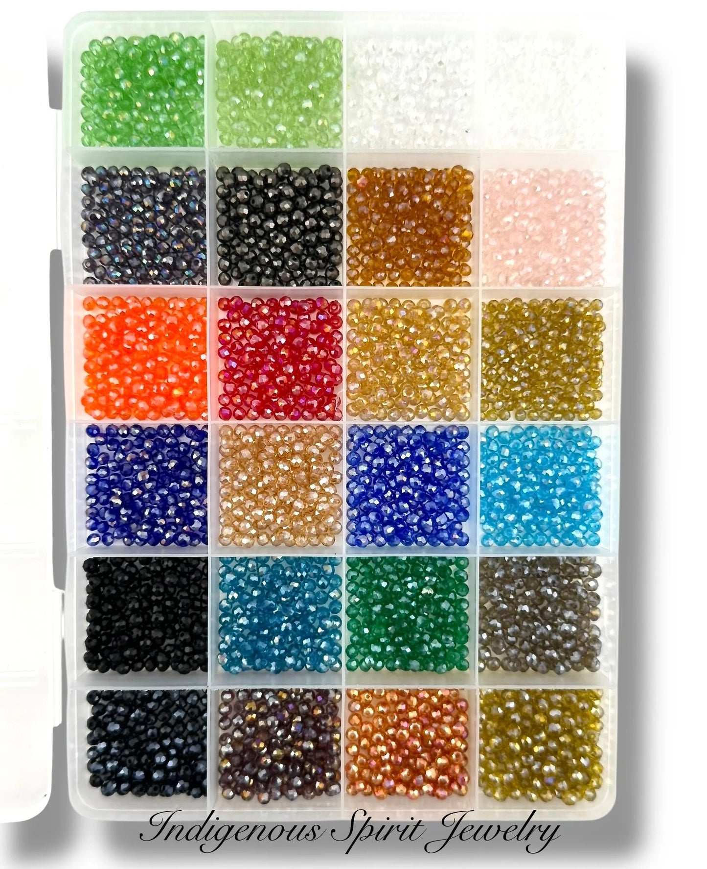 3mm Glass Rondelle Bead set (3360 Pieces per box)