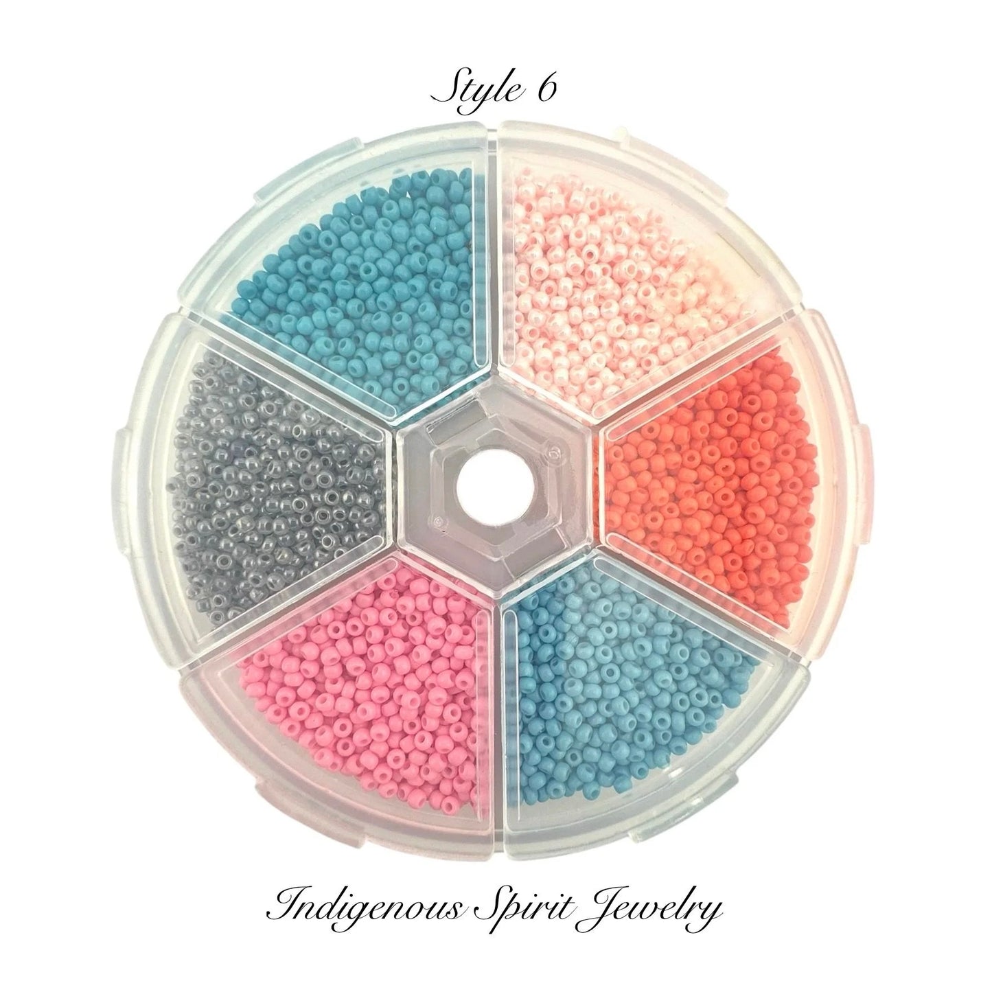 Style 6 - Fancy Glass Bead - 6 colour box set