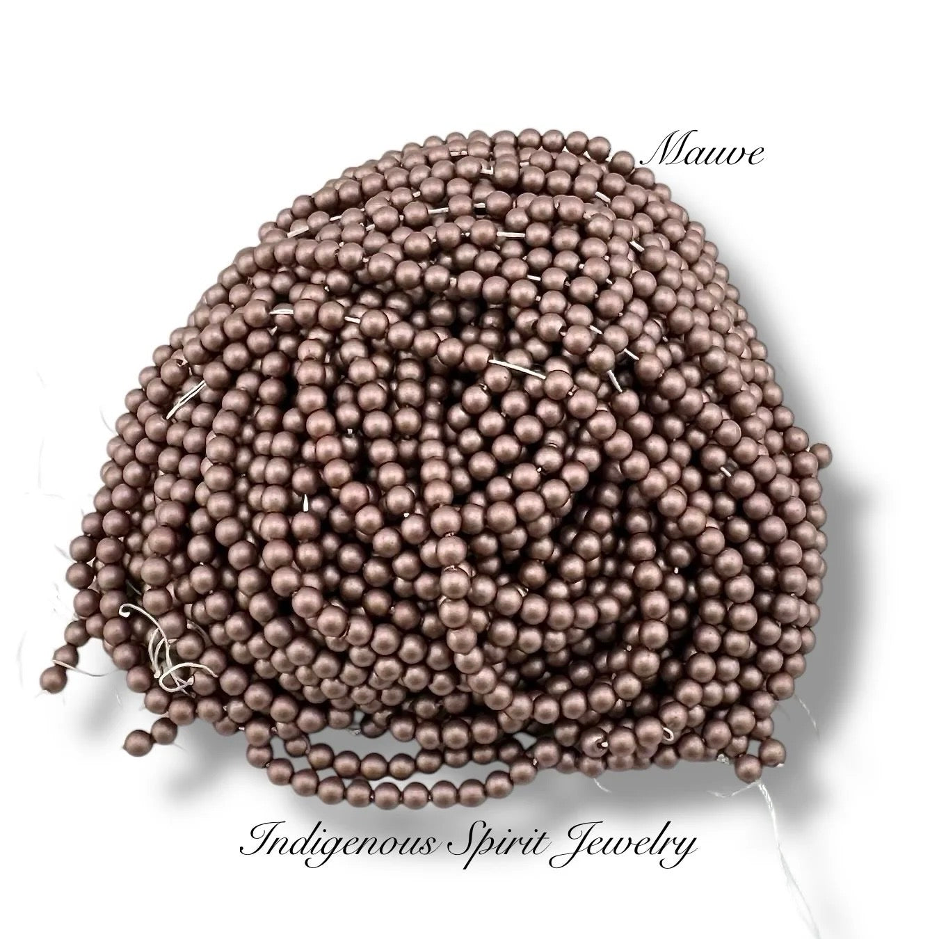 4mm Mauve - Matte Pearl Bead