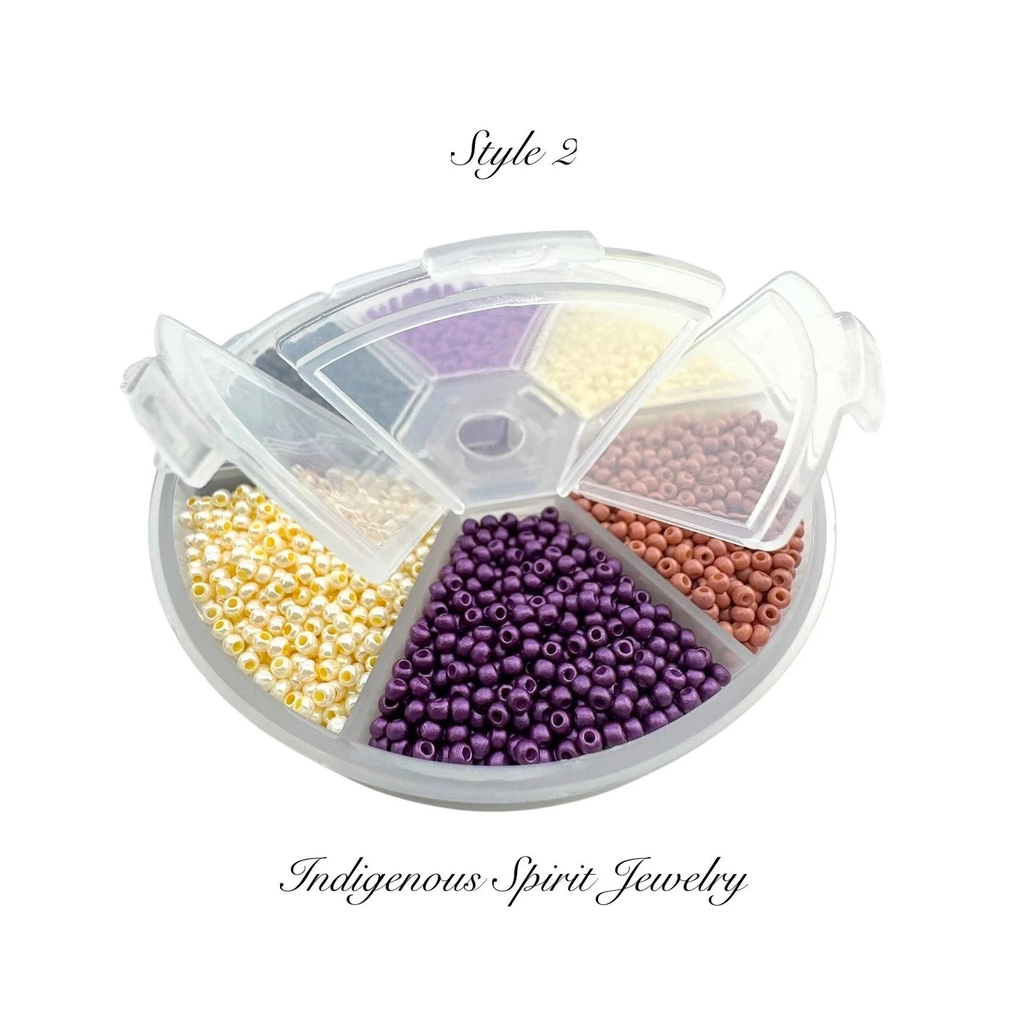 Style 2 - Fancy Glass Bead - 6 colour box set