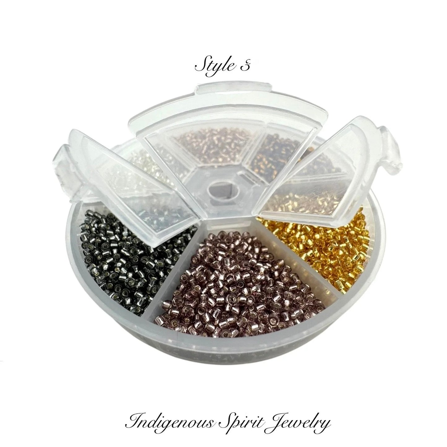 Style 3 - Fancy Glass Bead - 6 colour box set