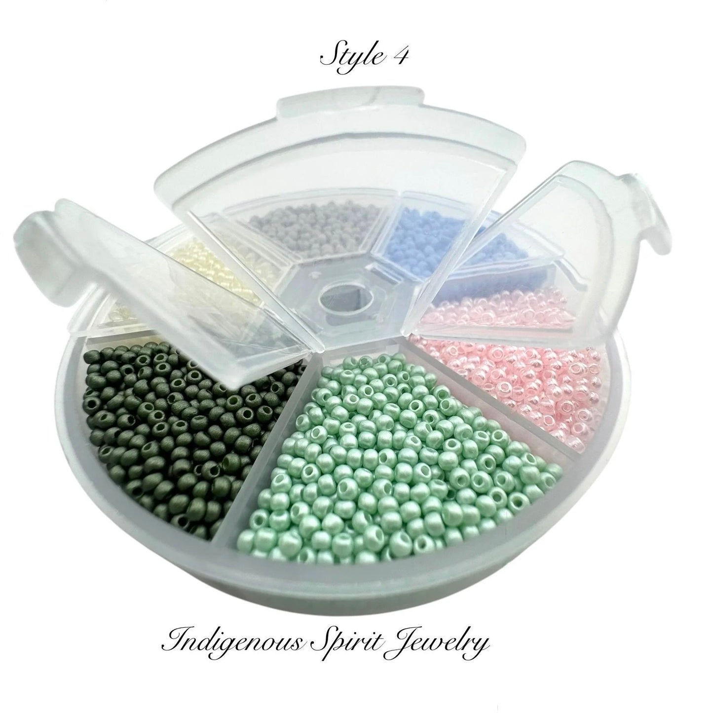 Style 4 - Fancy Glass Bead - 6 colour box set