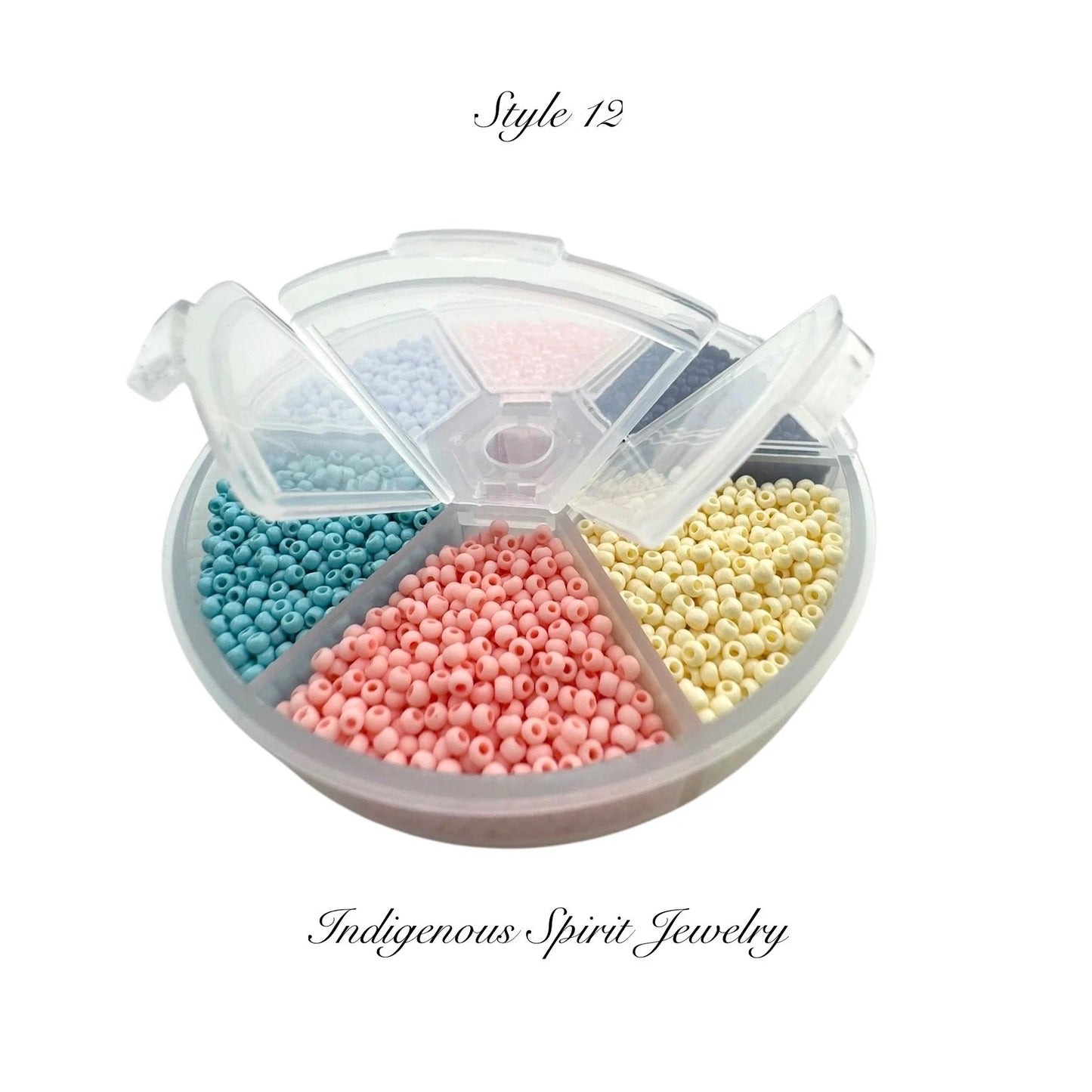 Style 12 - Fancy Glass Bead - 6 colour box set