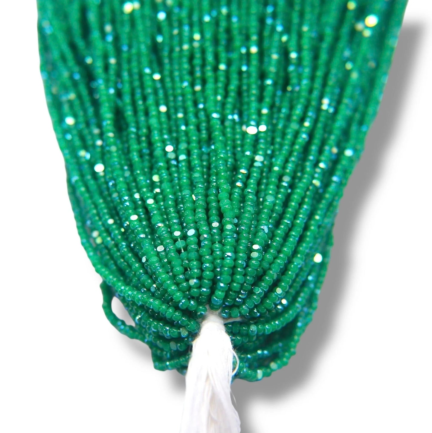 Patina Opal Green AB 2-Cut Charlotte Cut Beads