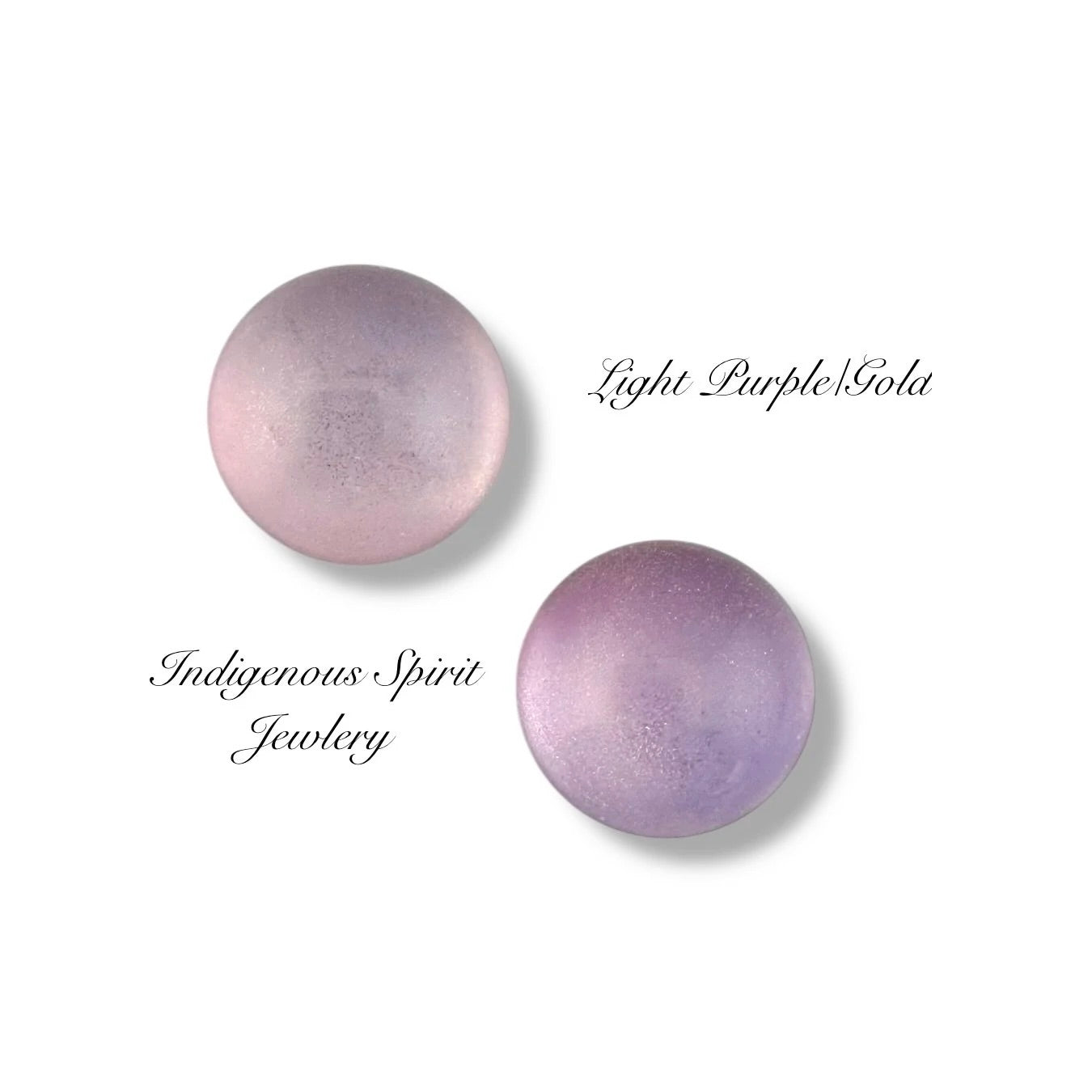 Lampwork Glitter Glass Cabochons (14mm)