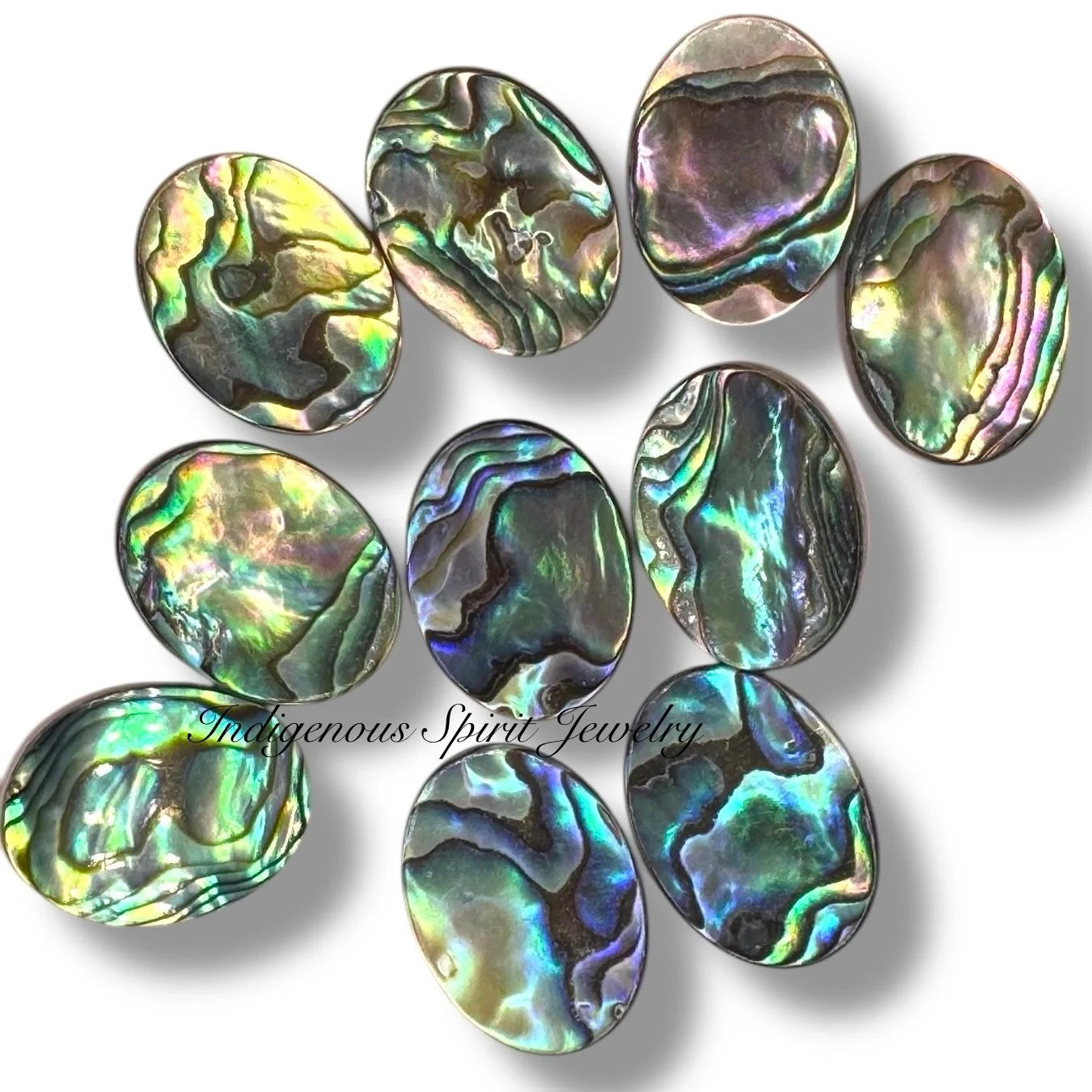 Oval Abalone Shell Cabochons