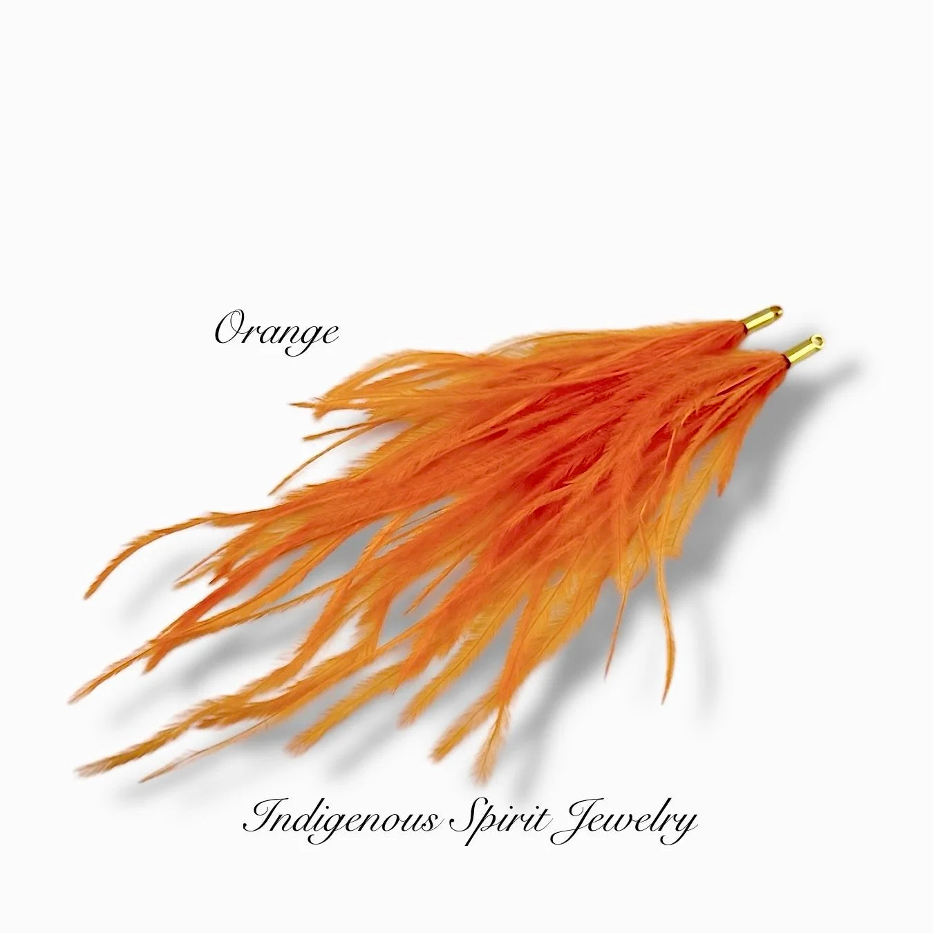 Long Feather - Narrow Gold Base Connectors