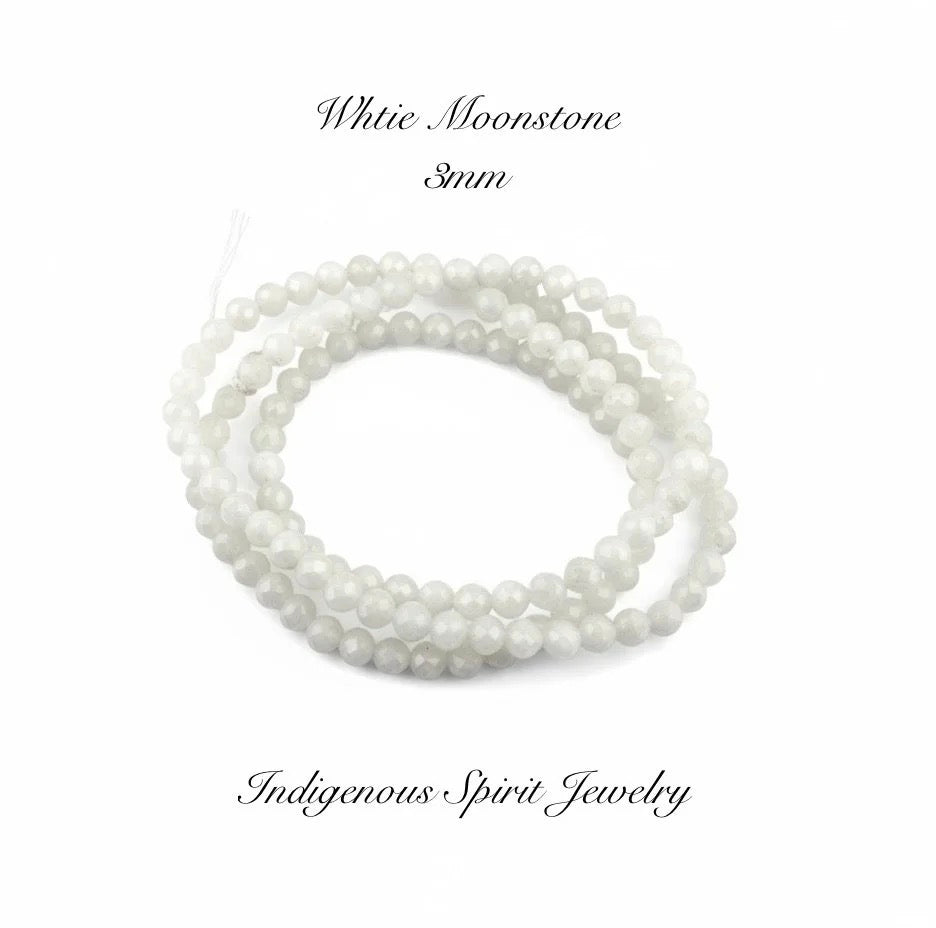 3mm Faceted Gemstone Beads