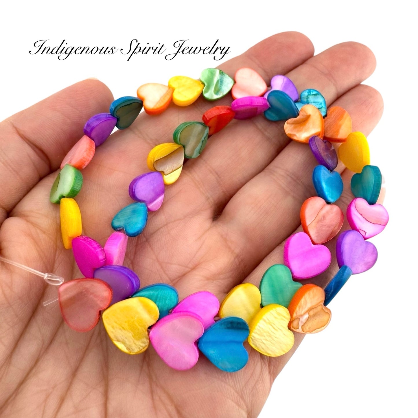 Mother Of Pearl Shell Hearts (10mm x 11mm)