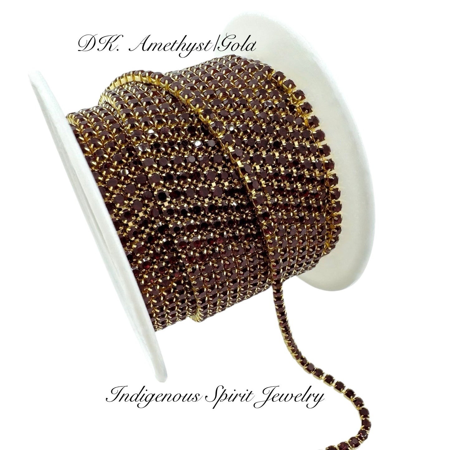 Dark Amethyst Gold Colour Plated