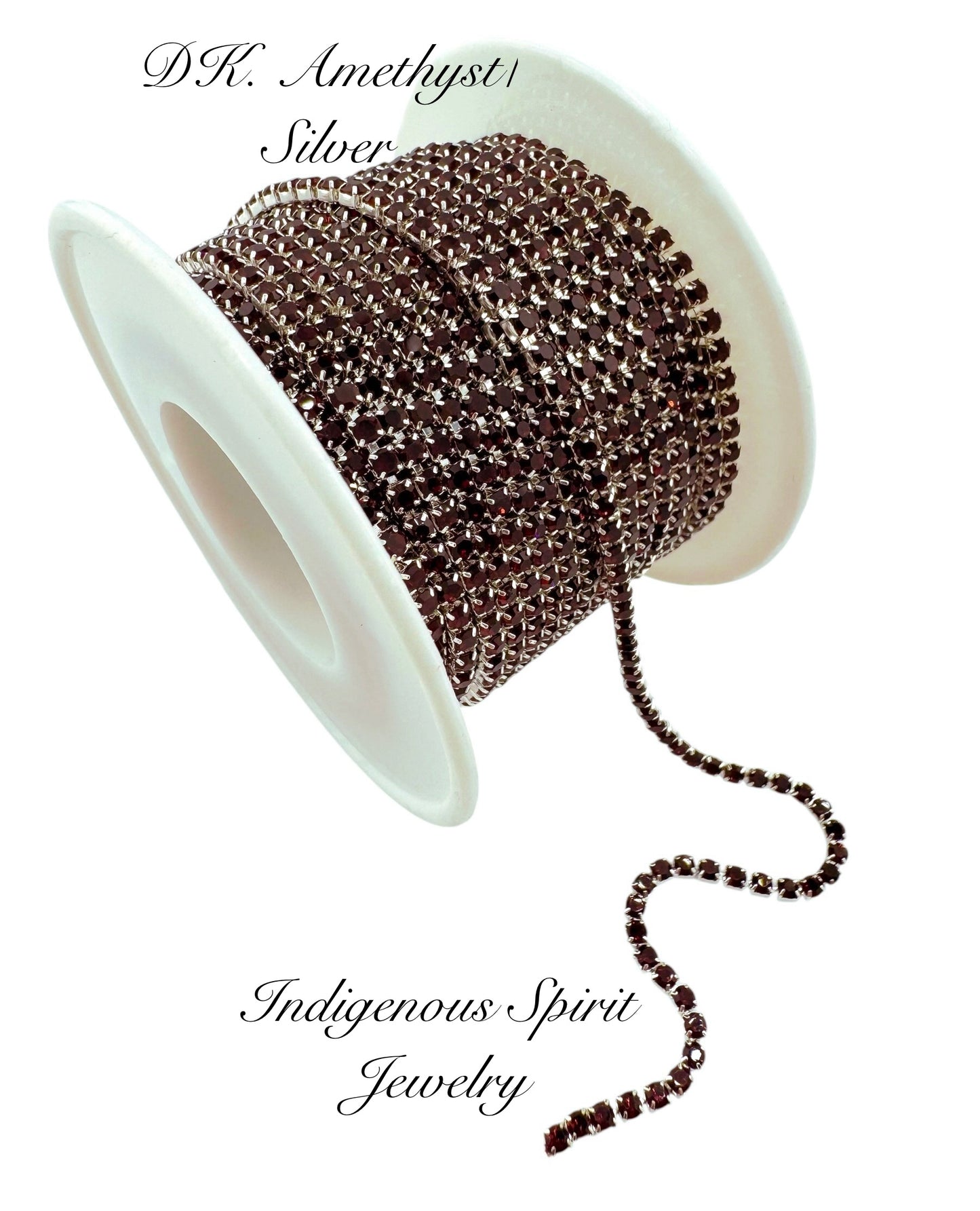 Dark Amethyst Silver Colour Plated