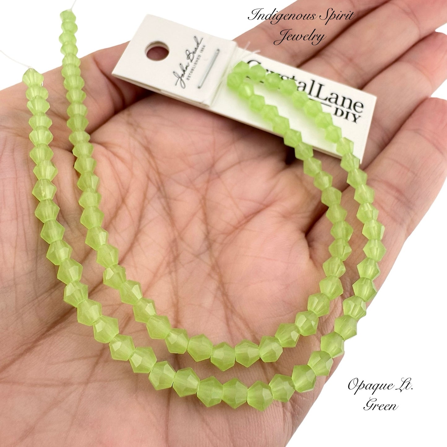 4mm Opaque Light Green - Crystal Lane