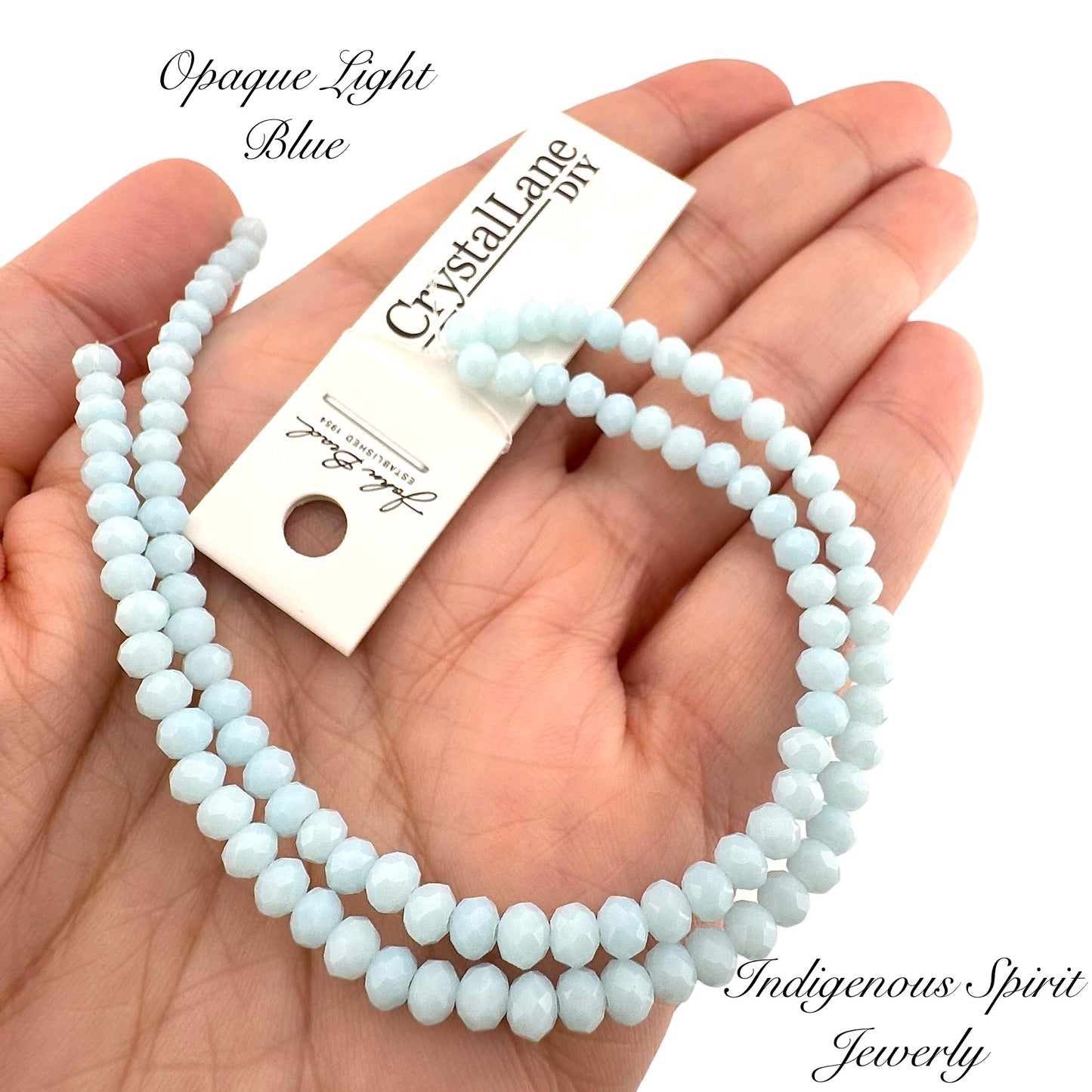 Opaque Light Blue - Crystal Lane (3mm x 4mm)