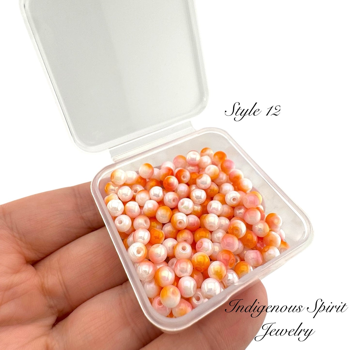 4mm Multi-colour Glass Pearl Beads - 20g box (12 colours!)